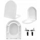 Sedile WC Hamberger Florence, duroplast bianco