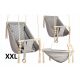  Altalena Kidaboo 3in1, grigia con stelle bianche, 80x38x30 cm