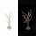  ALBERO LUMINOSO 24 LAMPADE LED 60 cm DECORAZIONE TELECOMANDO BETULLA BIANCA