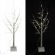  ALBERO LUMINOSO 48 LAMPADE LED 120 cm BETULLA BIANCA DECORAZIONE TELECOMANDO