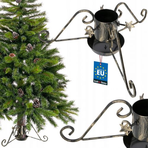  SUPPORTO PER ALBERO DI NATALE, ORSO IN ACCIAIO, 100 MM, SERBATOIO, VASO DA FIORI PER L'ALBERO DI NATALE