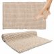 Tappeto da bagno Beige assorbente morbido caldo lavabile 60x100 cm