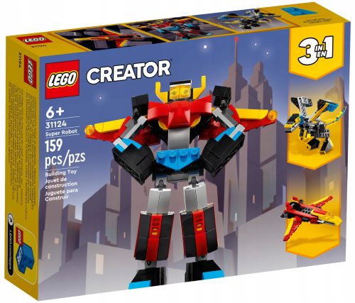  LEGO Creator 326547 LEGO CREATOR 31124 SUPER ROBOT TRASFORMATORI 3IN1