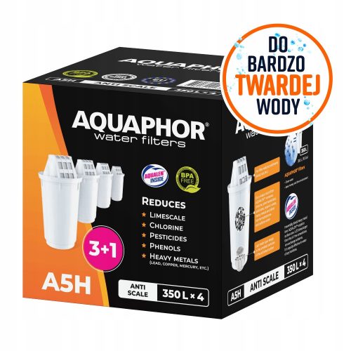  Inserto filtro per la caraffa Aquaphor A5H, 4 pz.