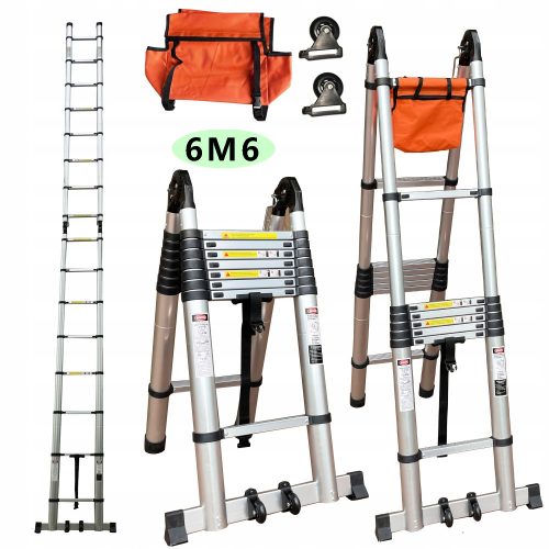 Scala 6,6 m in alluminio da 8 a 150 kg