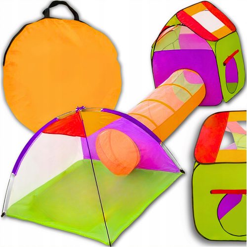 Tenda per bambini con tunnel Malatec 200 palline