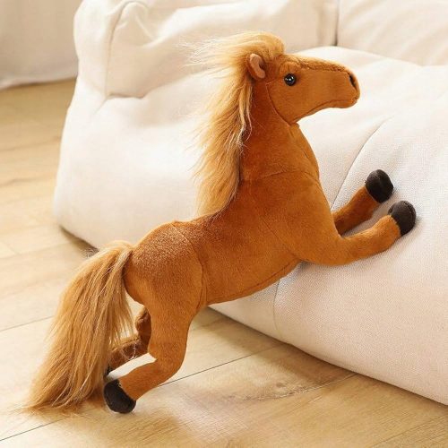  Cavallo di peluche realistico, 50 cm