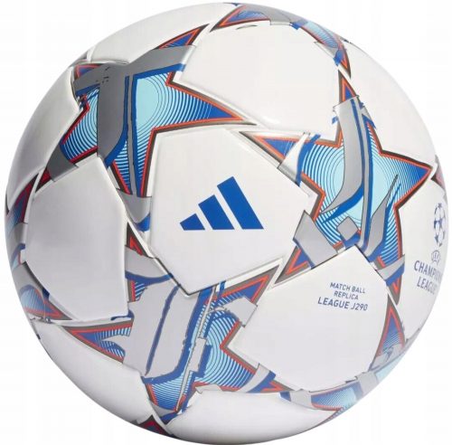 Calcio Adidas UCL Junior 290 League 23/24, bianco e blu, taglia 4