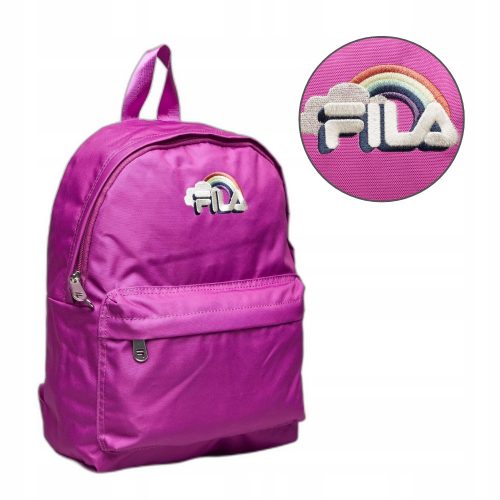  Zaino scuola per bambini FILA, rosa, piccolo, spazioso, con ricamo logo