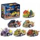  MEGA SET DI MACCHINE DINOSAURI DINOSAURI DINO CARS 6 pezzi