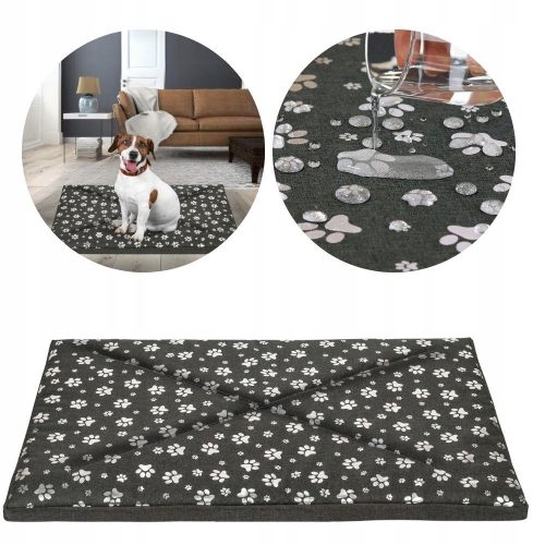  Materasso per cani Dogguru bianco, nero, sfumature di grigio 70 cm x 50 cm