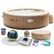 Vasca idromassaggio da giardino - Jacuzzi gonfiabile Intex Pure-Spa 28428 crema 1098 l rotonda