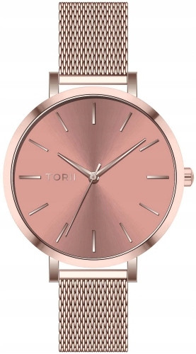  Orologio da donna TORII R37RS.CR, rosa fashion, classico, elegante