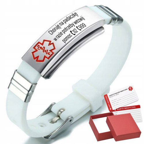  SOS BAND Epilessia Bracciale per Epilessia, Acciaio