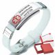  SOS BAND Epilessia Bracciale per Epilessia, Acciaio