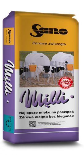 SANO MILLI LATTE PER VITELLI, 1 PERIODO DI ALLENAMENTO 25KG