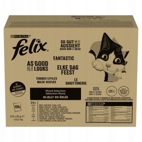  Felix cibo umido mix di gusti 10,2 kg