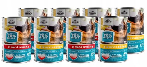  Frendi Pezzi di Manzo in salsa lattina da 1250g per cani