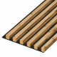 Doghe da parete 20x20 mm su feltro acustico, larghezza 246 mm, 6 doghe