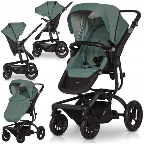  PASSEGGINO LEGGERO, SEDILE REGOLABILE, RUOTE GONFIATE, ACCESSORI 0-22KG