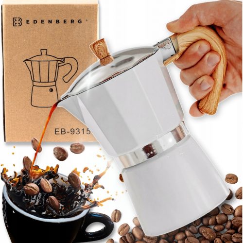 Edenberg Decora la tua cucina caffettiera 300 ml 6 tazze