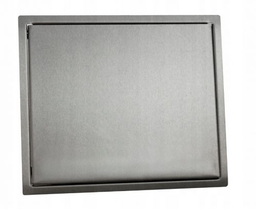 Porta a ribalta, sportello a scivolo, 22x26 cm INOX