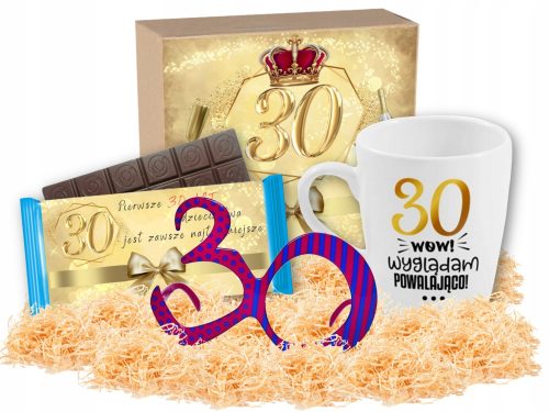 DEDICATO! Set 30° compleanno per donna REGALO, tazza + bicchieri