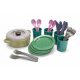  Set da tavola riciclato Green Bean BIO 3+