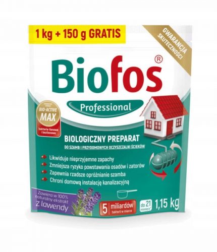  Preparato in polvere per fosse settiche Inco Biofos Professional 1 kg + 150 g