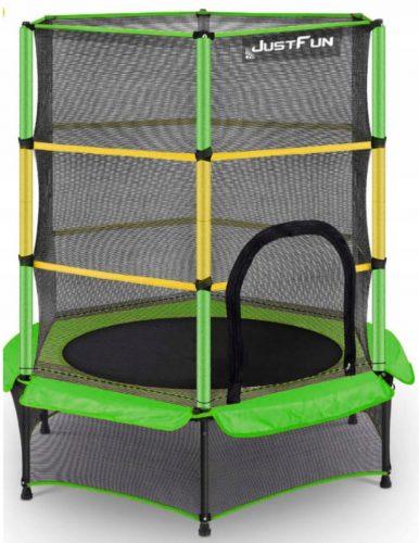 TRAMPOLINO VERDE-GIALLO PER CASA E GIARDINO 140 JF