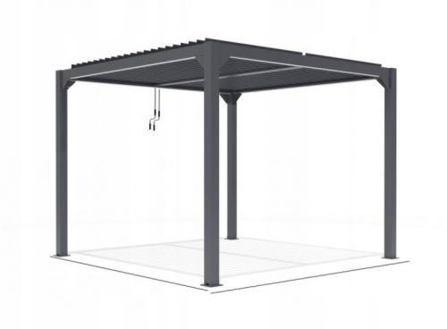 Pergolato - Palo per pergola in alluminio 250 cm