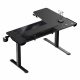  Scrivania da gaming Ultradesk Winger, nera, regolabile elettricamente