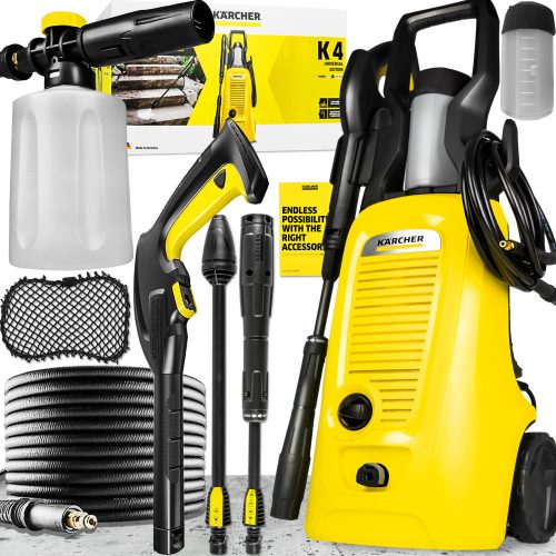 Idropulitrice Kärcher 130 bar 1800 W + LAVATORE SCHIUMA PER LANCIA SCHIUMA KARCHER K2-K7 700ML CON REGOLAZIONE