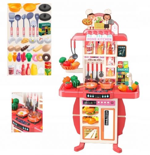  Cucina per bambini BRUCIATORI VAPORE INTERACTIVE NASTRO ACQUA accessori 54el W020