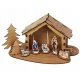  Bellissimo presepe in legno con figure stabili