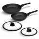 Set padelle 2 pz. Gabbro + coperchi