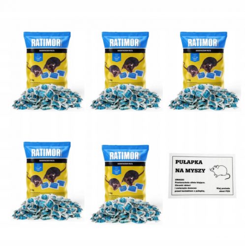  PASTA PER TOPI E RATTI BLU 5 X 1 KG + ABC LEP IN OMAGGIO