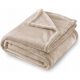 Coperta in microfibra AdMarShop 200 cm x 220 cm beige