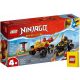  LEGO Ninjago Kai e Ras in un duello tra auto e moto 71789 + Sacchetto di carta LEGO