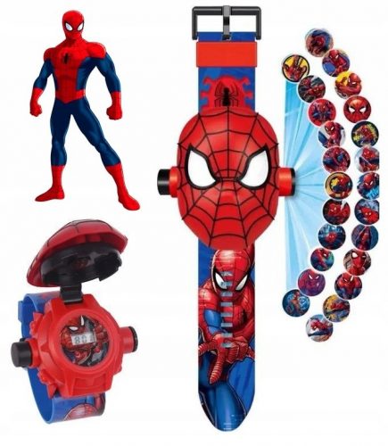  OROLOGIO DIGITALE PROIETTORE PROIETTORE MANUALE SPIDERMAN SPIDER MAN SUPEREROE