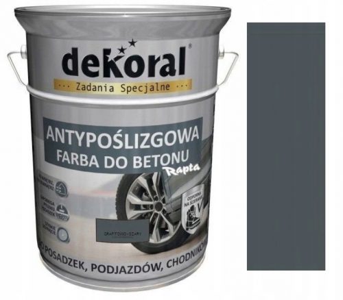 Vernice acrilica per cemento Dekoral 5 l grigio grafite opaco