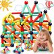  Gotel Blocchi magnetici Blocchi magnetici 84 pz + GIOCATTOLO SENSORIALE ANTISTRESS PER BAMBINI PUSH BUBBLE POP IT ANTI STRESS