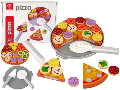  Set Pizza Puzzle In Legno Accessori Rapa