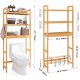 LIBRERIA MOBILE BAGNO WC MENSOLA BAMBOO BAMBOO 63 x 26 x 170 cm