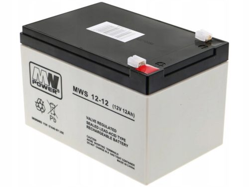  Batteria AGM MW POWER MWS 12 V 12 Ah