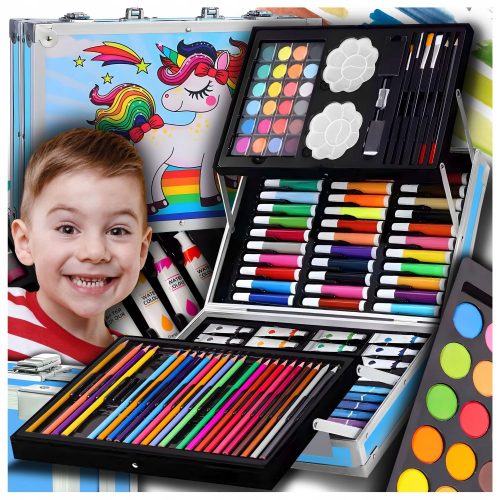  SET quadro PER BAMBINI, bimbe, ARTISTICO, PLASTICA, valigia