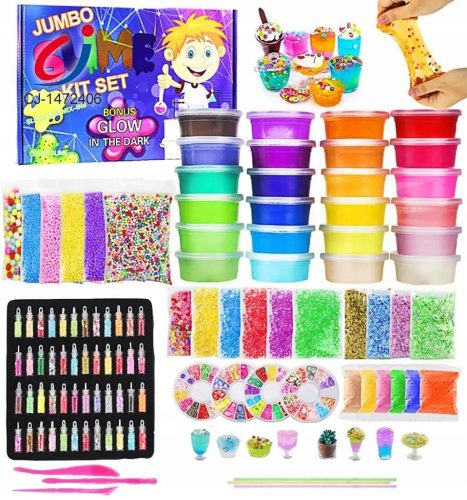  SLIME GRANDE KIT PER REALIZZARE SLIME PER BAMBINI PASTA PLASTICA 120in1