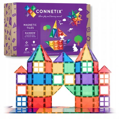  Blocchi di costruzione magnetici Starter Pack 60 pz. Connectix