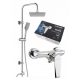 Rubinetto doccia cromato Valvex QUASAR + set doccia da superficie Kuchinox Limo