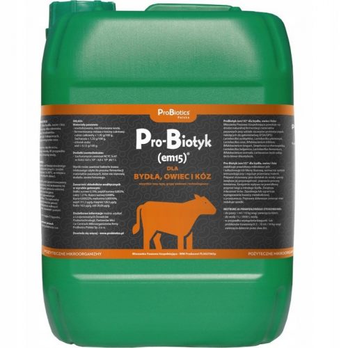 PRO-BIOTIC EM15 PER BOVINI, OVINI, CAPRINI 20L PROBIOEM